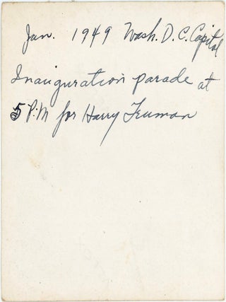 PRESIDENT HARRY S. TRUMAN 1949 INAUGURATION PHOTO COLLECTION