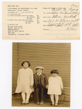 MISSIONARY TAIWAN CHINA CHILD AID - LATE 1960s PHOTOS & EPHEMERA