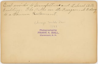 1893 WORLD'S FAIR - COLUMBIAN EXPOSITION - PHOTO COLLECTION - UNUSUAL PERSPECTIVES
