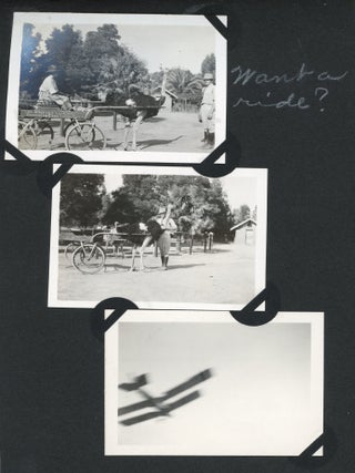 CALIFORNIA in 1921 - HOLLYWOOD STUDIOS, ROLLER COASTERS, BEACH, etc. PHOTO ALBUM