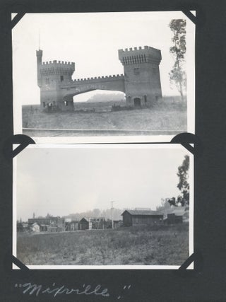 CALIFORNIA in 1921 - HOLLYWOOD STUDIOS, ROLLER COASTERS, BEACH, etc. PHOTO ALBUM