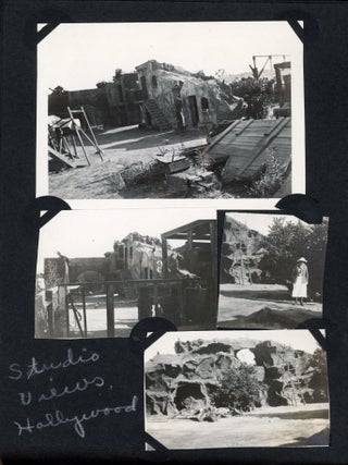 CALIFORNIA in 1921 - HOLLYWOOD STUDIOS, ROLLER COASTERS, BEACH, etc. PHOTO ALBUM