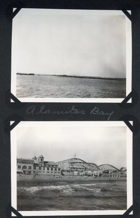 CALIFORNIA in 1921 - HOLLYWOOD STUDIOS, ROLLER COASTERS, BEACH, etc. PHOTO ALBUM