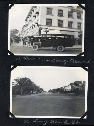 CALIFORNIA in 1921 - HOLLYWOOD STUDIOS, ROLLER COASTERS, BEACH, etc. PHOTO ALBUM