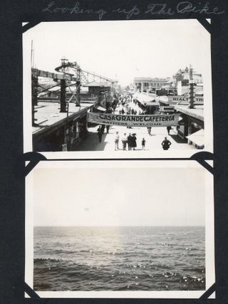 CALIFORNIA in 1921 - HOLLYWOOD STUDIOS, ROLLER COASTERS, BEACH, etc. PHOTO ALBUM