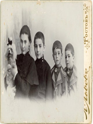 RUSSIAN FAMILY CABINET CARDS AND CDVs, LETTERS RUSSIA, GERMANY, PARIS circa 1880s-1920s
