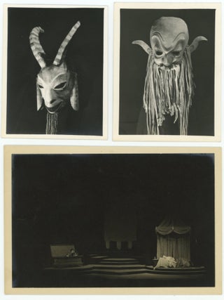 THEATRICAL MASK MAKER SET DESIGNER - BOSTON - PHOTOS, DRAWINGS, SKETCHES - 1930s-1940s