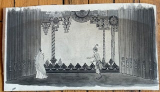 THEATRICAL MASK MAKER SET DESIGNER - BOSTON - PHOTOS, DRAWINGS, SKETCHES - 1930s-1940s