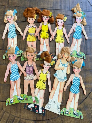 PAPER DOLLS - DARLING DOLLS WITH WAVY HAIR - Saafield, 1952