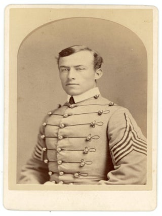 Item #1216 MAN in UNIFORM - WEST POINT - CABINET CARD PHOTO 1870s