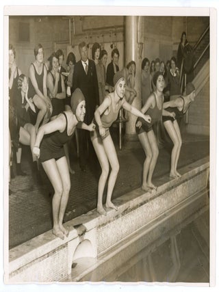 WOMEN SWIMMERS 1919-1980s POOL POLITICS OLYMPIC WOMEN PRESS PHOTOGRAPHS