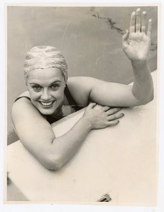 WOMEN SWIMMERS 1919-1980s POOL POLITICS OLYMPIC WOMEN PRESS PHOTOGRAPHS