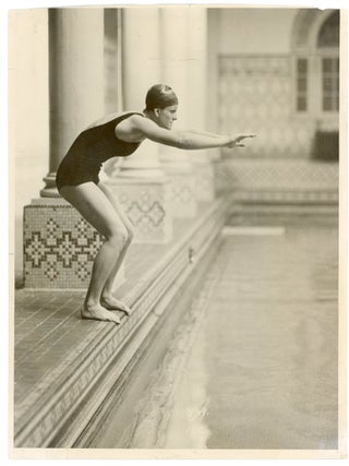 WOMEN SWIMMERS 1919-1980s POOL POLITICS OLYMPIC WOMEN PRESS PHOTOGRAPHS