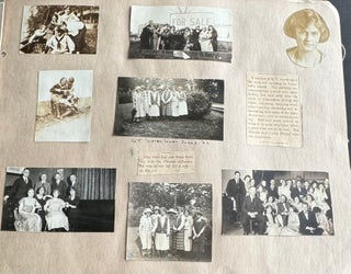 AUGUSTANA COLLEGE THEOLOGICAL SEMINARY - ILLINOIS SCRAPBOOK & PHOTO ALBUM 1921-1926