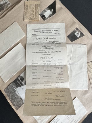 AUGUSTANA COLLEGE THEOLOGICAL SEMINARY - ILLINOIS SCRAPBOOK & PHOTO ALBUM 1921-1926