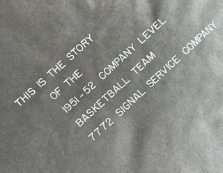 MILITARY BASKETBALL TEAM 1951-1952 PHOTO ALBUM