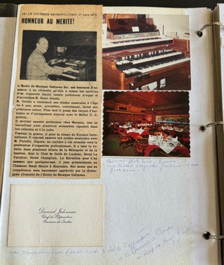 CANADIAN MUSICIAN HENRI GROULX PHOTO ALBUM MONTREAL 1930s-1950s