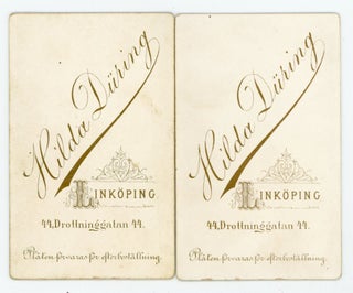 YOUNG MEN HOUSE PAINTERS OCCUPATIONAL CDV PHOTOS - LINKOPING, SWEDEN