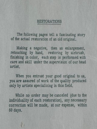 HOW TO DO PHOTO RESTORATION PHOTO ALBUM & CATALOG