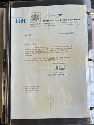POST WORLD WAR II ECONOMIC ASSESSMENTS U.S. DEPT. OF AGRICULTURE STAFF MR. ROSS POPE 4 TRAVEL LOGS BINDERS 1949-1967