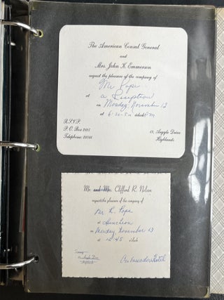 POST WORLD WAR II ECONOMIC ASSESSMENTS U.S. DEPT. OF AGRICULTURE STAFF MR. ROSS POPE 4 TRAVEL LOGS BINDERS 1949-1967