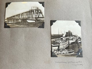 AUTHOR TRAVEL WRITER 1926 TRIP to CANADA SCRAPBOOK PHOTO ALBUM