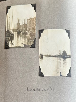 AUTHOR TRAVEL WRITER 1926 TRIP to CANADA SCRAPBOOK PHOTO ALBUM