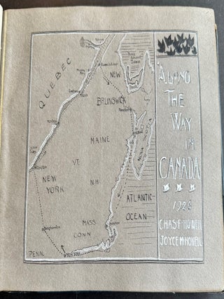 AUTHOR TRAVEL WRITER 1926 TRIP to CANADA SCRAPBOOK PHOTO ALBUM