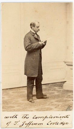 Item #1377 T. JEFFERSON COOLIDGE, US AMBASSADOR to FRANCE, BOSTON BUSINESSMAN SIGNED CDV PHOTO