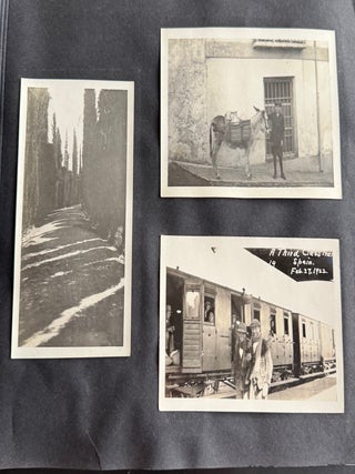 1922 TRAVEL PHOTO ALBUM - MIDDLE EAST and EUROPE
