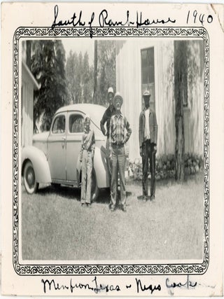 RACIAL TOURISM TRIP SOUTH SNAPSHOT PHOTOGRAPHS 1940
