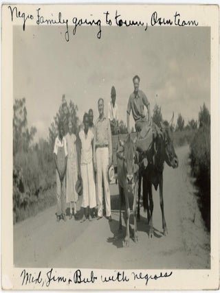 RACIAL TOURISM TRIP SOUTH SNAPSHOT PHOTOGRAPHS 1940