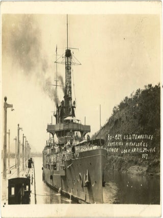 USS TENNESSEE - USS MEMPHIS RPPC NAVAL SHIPWRECK PHOTO ALBUM