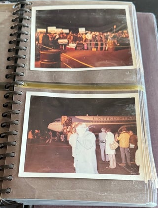 PRESIDENT RICHARD NIXON PRESS PHOTO ALBUM 1972 RHODE ISLAND