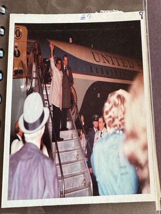 PRESIDENT RICHARD NIXON PRESS PHOTO ALBUM 1972 RHODE ISLAND