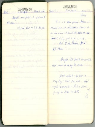 HANDWRITTEN DIARIES of a CAR SALESMAN PORTLAND, OREGON 1959-1965