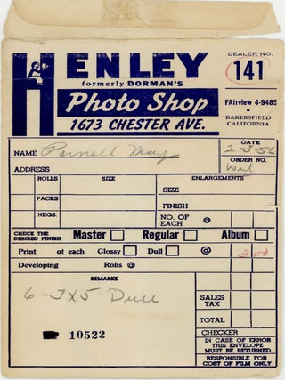 PERSONAL DOCUMENTS CONVICTED FELON KENNETH EUGENE PARNELL 1946-1963