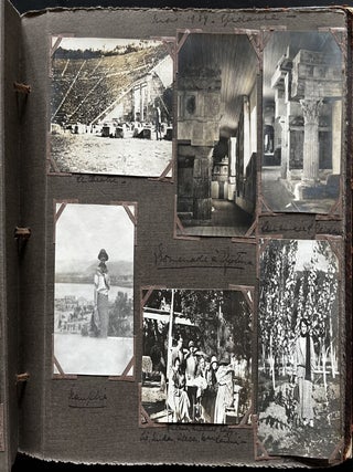 1916-1940 SERPIERI FAMILY PHOTO ALBUM ATHENS GREECE, LAURION MINES, ATHENIAN AND ROMAN RUINS