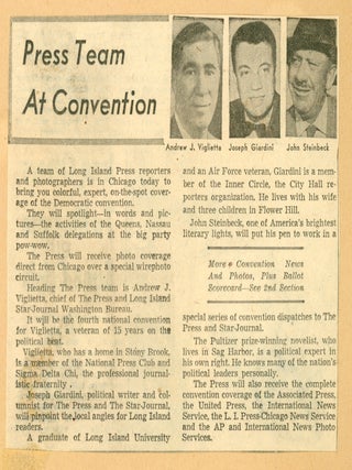 1956 POLITICAL CONVENTIONS PHOTO ALBUM/SCRAPBOOK - PRESS
