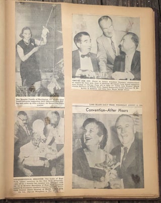 1956 POLITICAL CONVENTIONS PHOTO ALBUM/SCRAPBOOK - PRESS