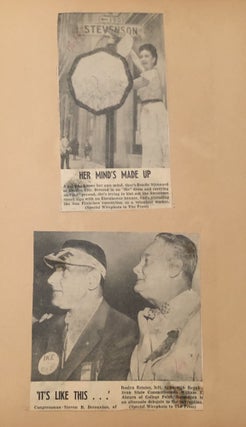 1956 POLITICAL CONVENTIONS PHOTO ALBUM/SCRAPBOOK - PRESS