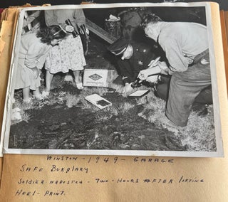 MONTEREY CA POLICE DEPT. ARCHIVE 1950s and 1960s SCRAPBOOKS PHOTO ALBUMS