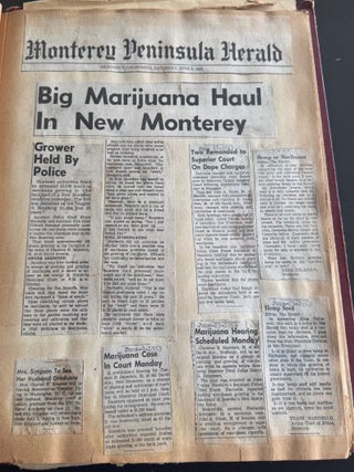 MONTEREY CA POLICE DEPT. ARCHIVE 1950s and 1960s SCRAPBOOKS PHOTO ALBUMS