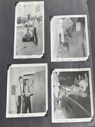 MONTEREY CA POLICE DEPT. ARCHIVE 1950s and 1960s SCRAPBOOKS PHOTO ALBUMS