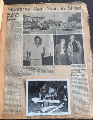 MONTEREY CA POLICE DEPT. ARCHIVE 1950s and 1960s SCRAPBOOKS PHOTO ALBUMS