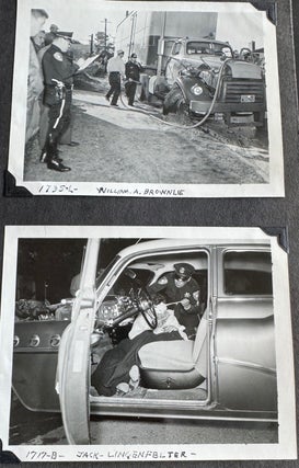 MONTEREY CA POLICE DEPT. ARCHIVE 1950s and 1960s SCRAPBOOKS PHOTO ALBUMS