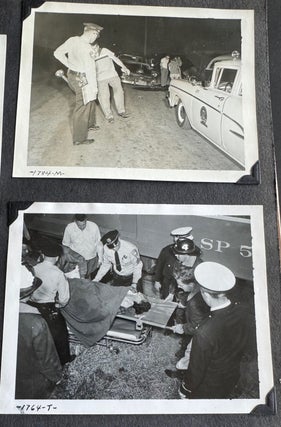 MONTEREY CA POLICE DEPT. ARCHIVE 1950s and 1960s SCRAPBOOKS PHOTO ALBUMS