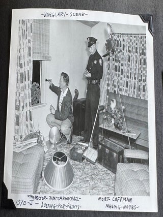 MONTEREY CA POLICE DEPT. ARCHIVE 1950s and 1960s SCRAPBOOKS PHOTO ALBUMS