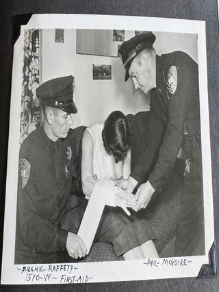 MONTEREY CA POLICE DEPT. ARCHIVE 1950s and 1960s SCRAPBOOKS PHOTO ALBUMS