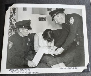 MONTEREY CA POLICE DEPT. ARCHIVE 1950s and 1960s SCRAPBOOKS PHOTO ALBUMS